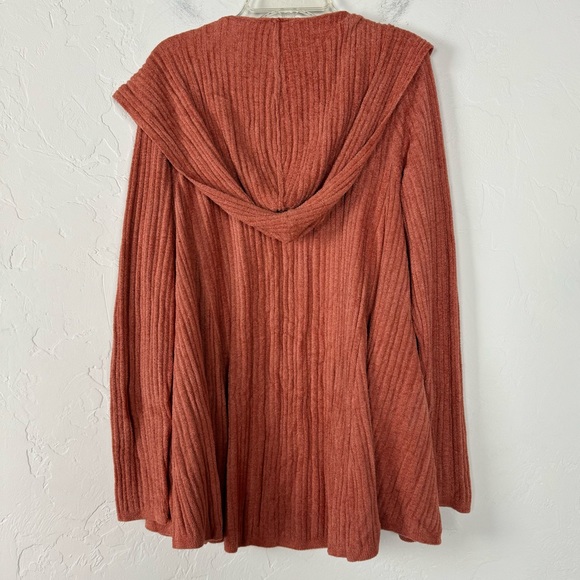 Barefoot‎ Dreams Cardigan Sweater Duster Ribbed Orange Cozychic Ultra Lite Oasis - Picture 2 of 9